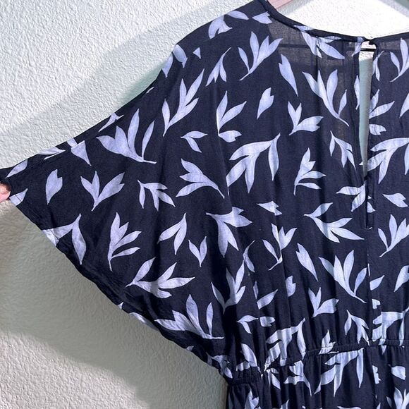 World Market black white kimono sleeve romper size s/m - Picture 6 of 8